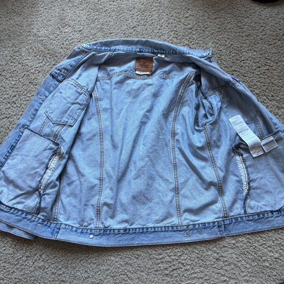 Levis Trucker Blue Denim Jacket Sz M - Picture 9 of 16